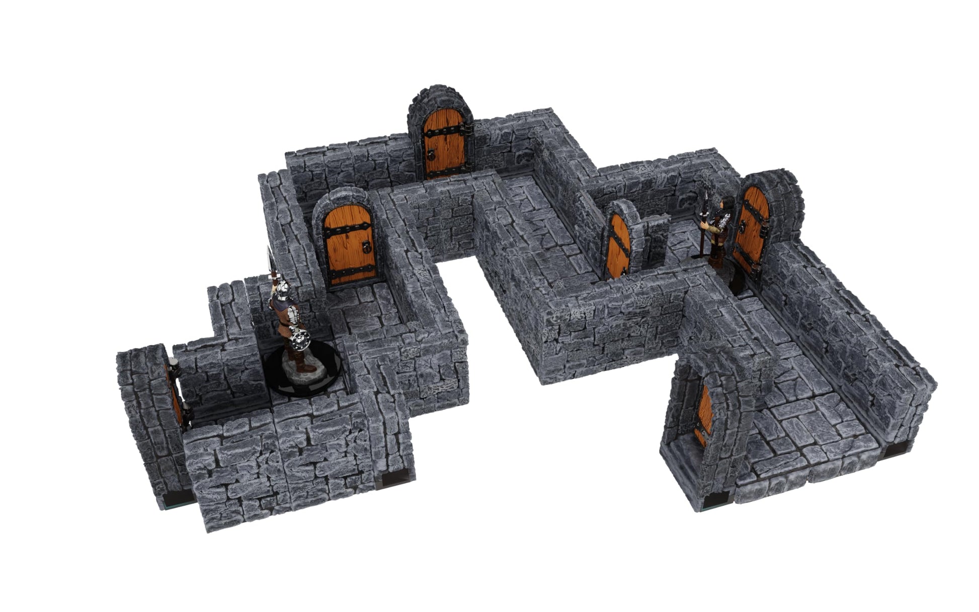 Warlock Tiles: Expansion - 1 in. Dungeon Straight Walls