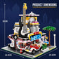 General Jim's Music Store & Car Wash Street View Modular City Building Block Set, 2,168 Pieces with Light Kit Toys & Bricks | GJ MSCW