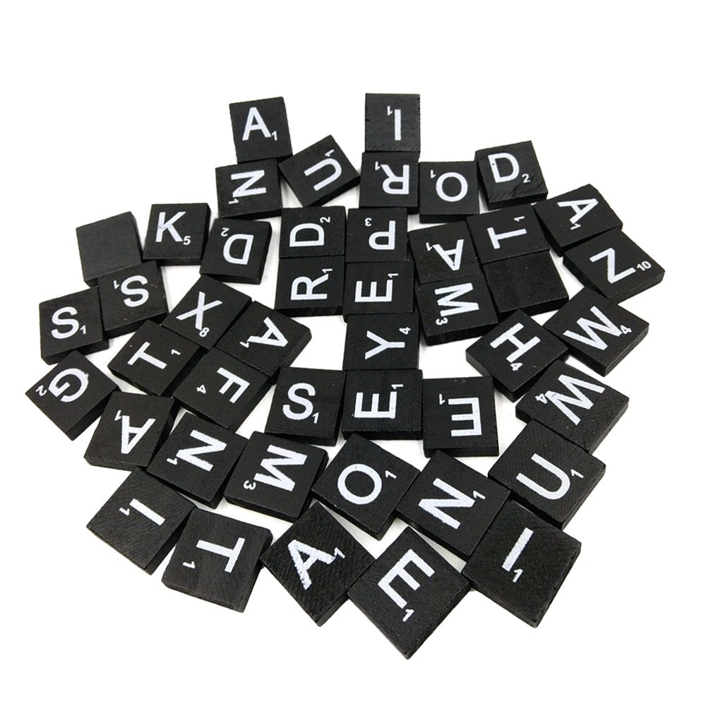 RWHXRWY 1000PCS Wooden Letter Tiles, A-Z Scrabble Letters for Crafts, Phonics, Spelling, Alphabet Tiles Crossword Game Replacement Pieces, Wall Decor