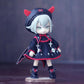 niannyyhouse 1/12 BJD OB11 Doll Clothes Dark Devil Outfit Doll Dressup