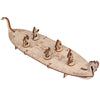 CZYY Miniatures Viking Longship Wood Laser Cut 1 Inch Square Grid Ship Battle Map for D&D, Dungeons and Dragons, Pathfinder or Other Tabletop RPG