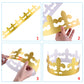 SIQUK 28 Pieces Paper Crowns Golden Party King Crown Paper Birthday Crown Hats Gold Crown for Adults
