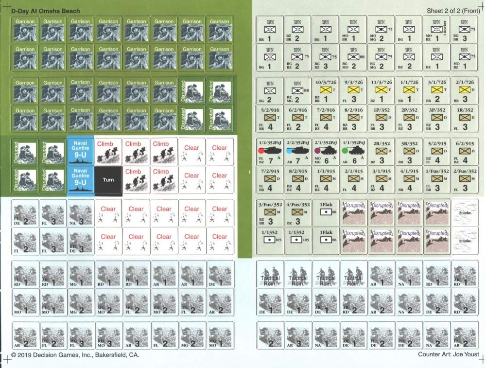 DG: D-Day at Omaha Beachhead Boardgame, 2nd Edition