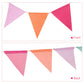 HESTYA 42 Pieces Colorful Pennant Banner Flag Multicolor Bunting String Triangle Banner Pennants for Birthdays Classroom School Carnival Garland
