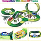 Track Cars Only Replacement Light Up Toy Cars with 5 Flashing LED Lights for Tracks Glow in the Dark, Flex Race Car Track Accessories Compatible
