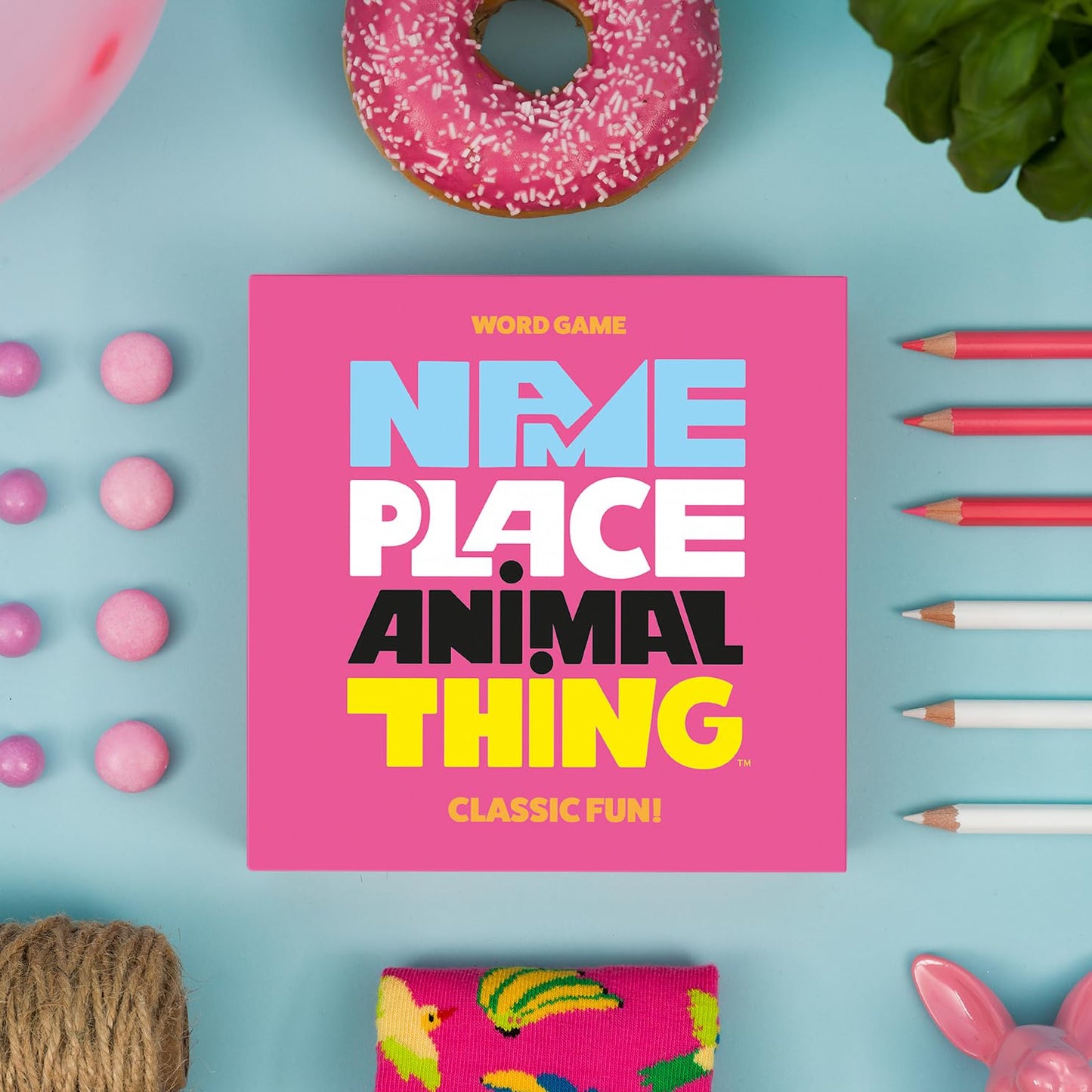 Hygge Games - Name Place Animal Thing - Easy Fast Family Fun Word Game