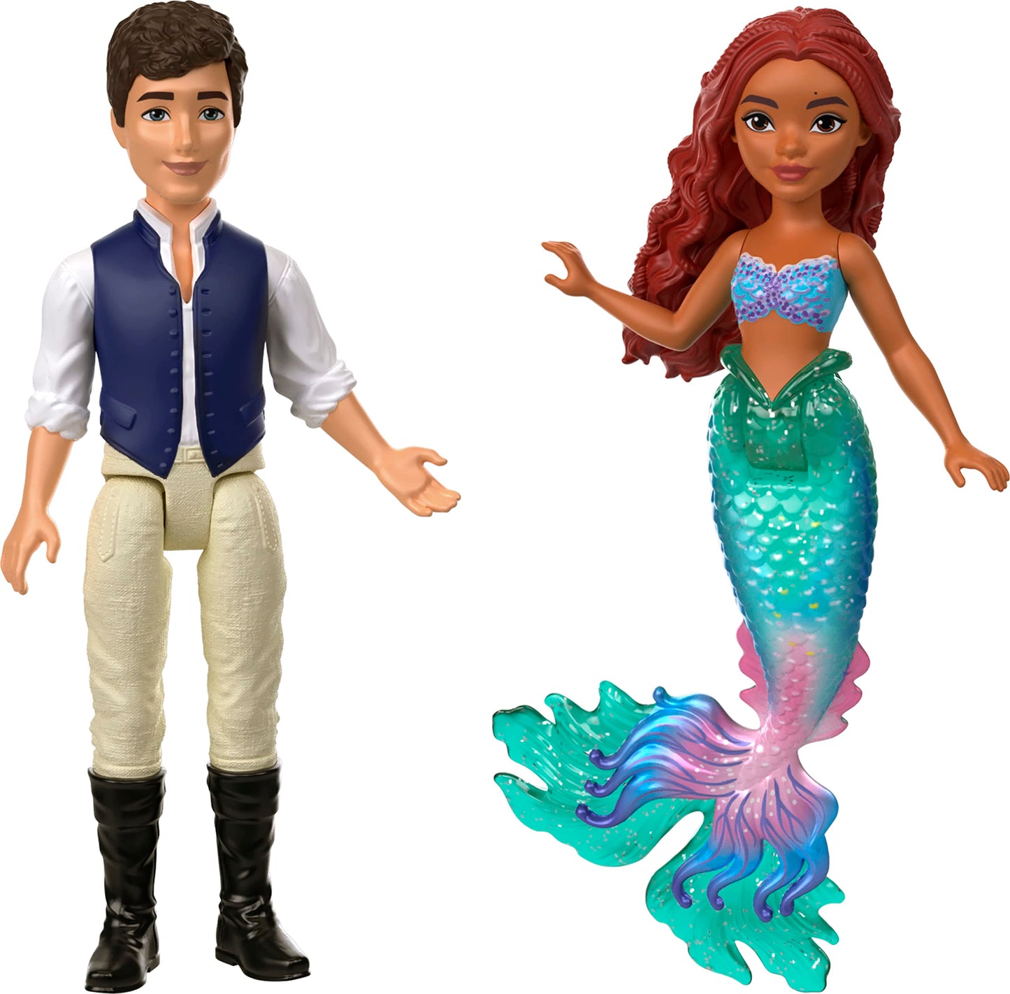 Mattel Disney The Little Mermaid Ariel's Adventures Story Set with 4 Small Dolls and Accessories, Toys Inspired by the Movie