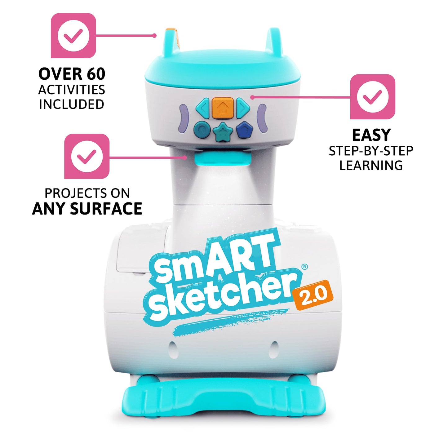 Flycatcher smART Sketcher 2.0 Projector, Step-by-Step Drawing, Kids Ages 5+