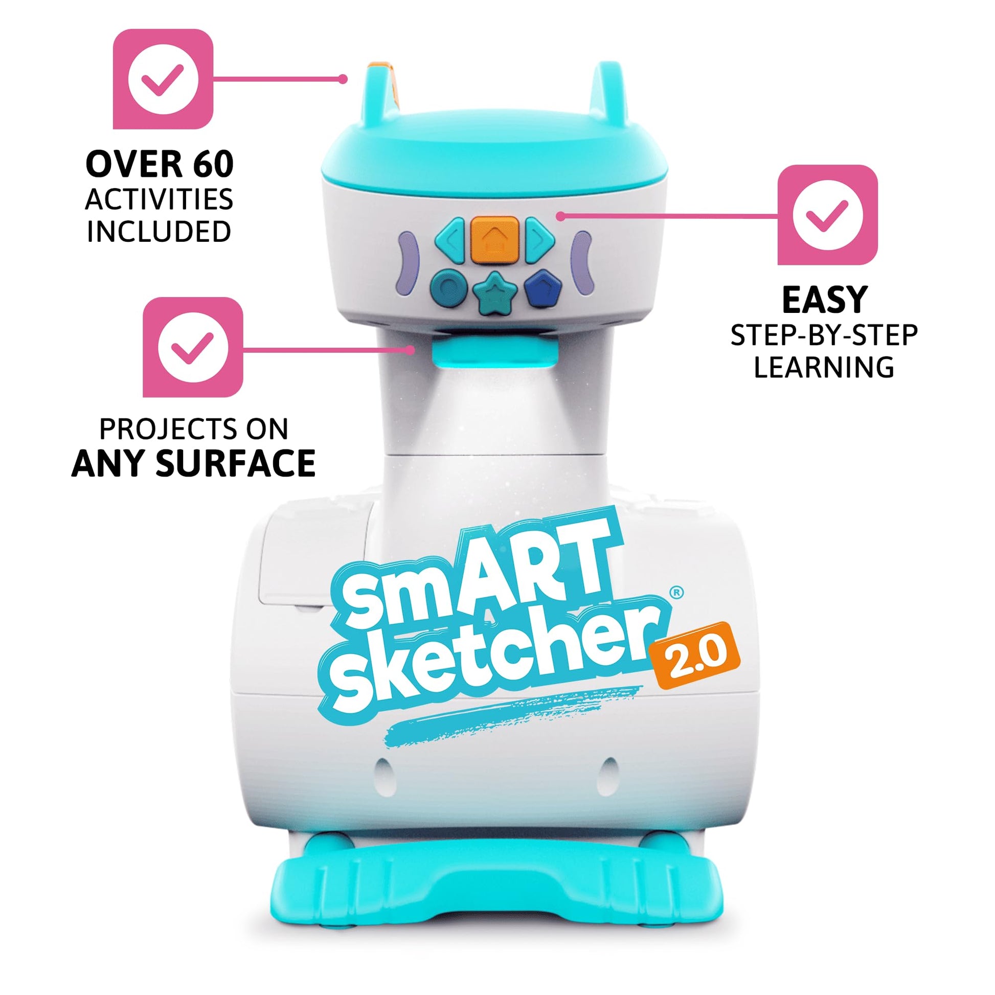 Flycatcher smART Sketcher 2.0 Projector, Step-by-Step Drawing, Kids Ages 5+
