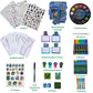 Innovative Designs Minecraft Creativity Fun Kids Art Set for Coloring, Painting, and Crafts
