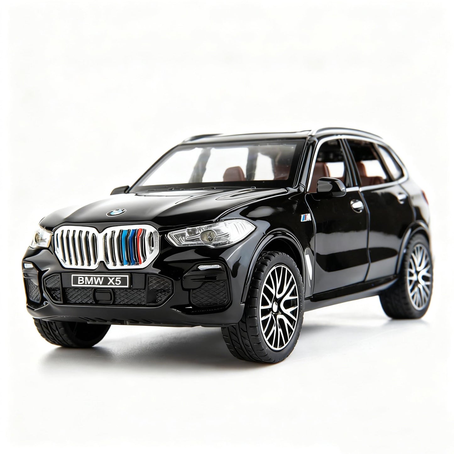 BDTCTK 1:32 Comapatible for X5 SUV Model Car Toy, Zinc Alloy Pull Back Toy car with Sound and Light for Kids Boy Girl Gift(Black)