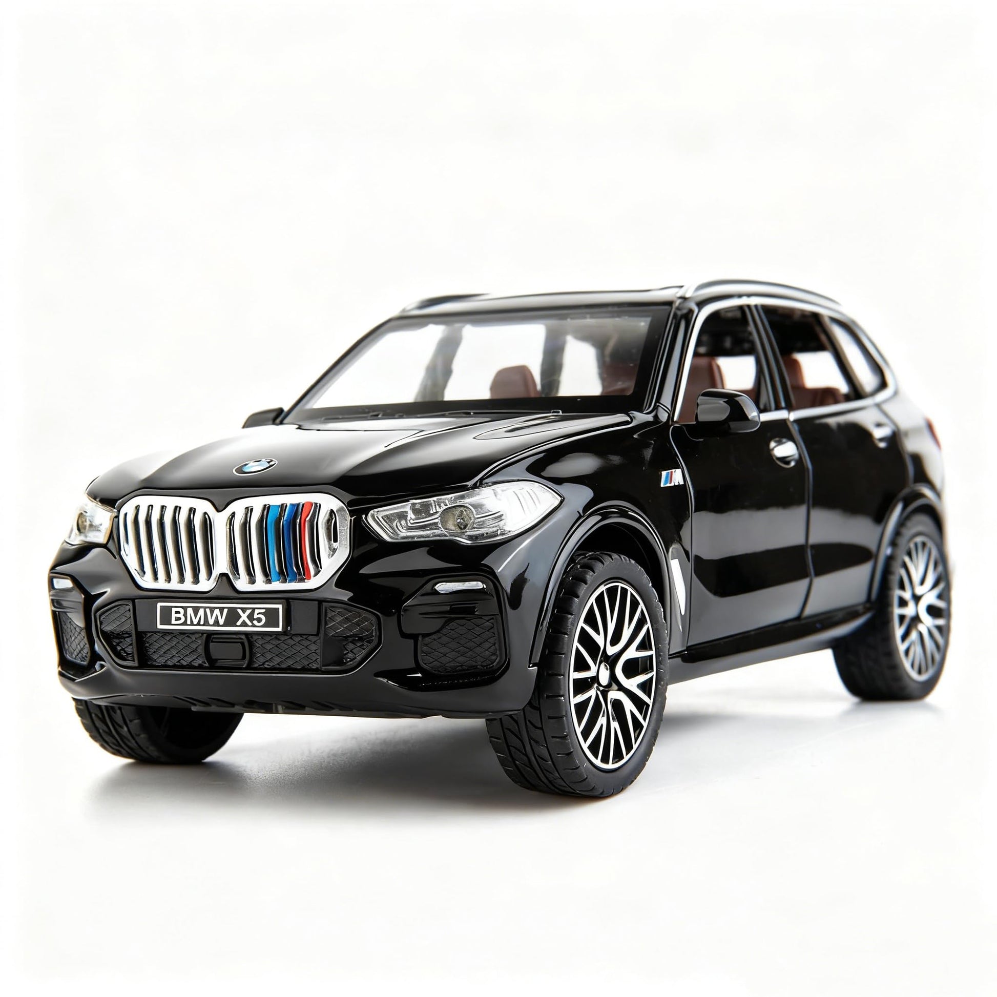 BDTCTK 1:32 Comapatible for X5 SUV Model Car Toy, Zinc Alloy Pull Back Toy car with Sound and Light for Kids Boy Girl Gift(Black)