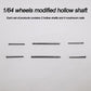 20 Set 1/64 Scale Wheels Modified Hollow Shaft & Mushroom Nails Suitable for 1 64 Scale Diecast Cars DIY Tires (Each Set Contains 2 Hollow Shafts