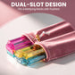 Treasdamic Mahjong Rack Bag, 2 Compartments Velvet Drawstring Pouch, Soft Sleeve Organizer, Mahjong Rack Storage Bags for 4 Mahjong Racks and Pushers