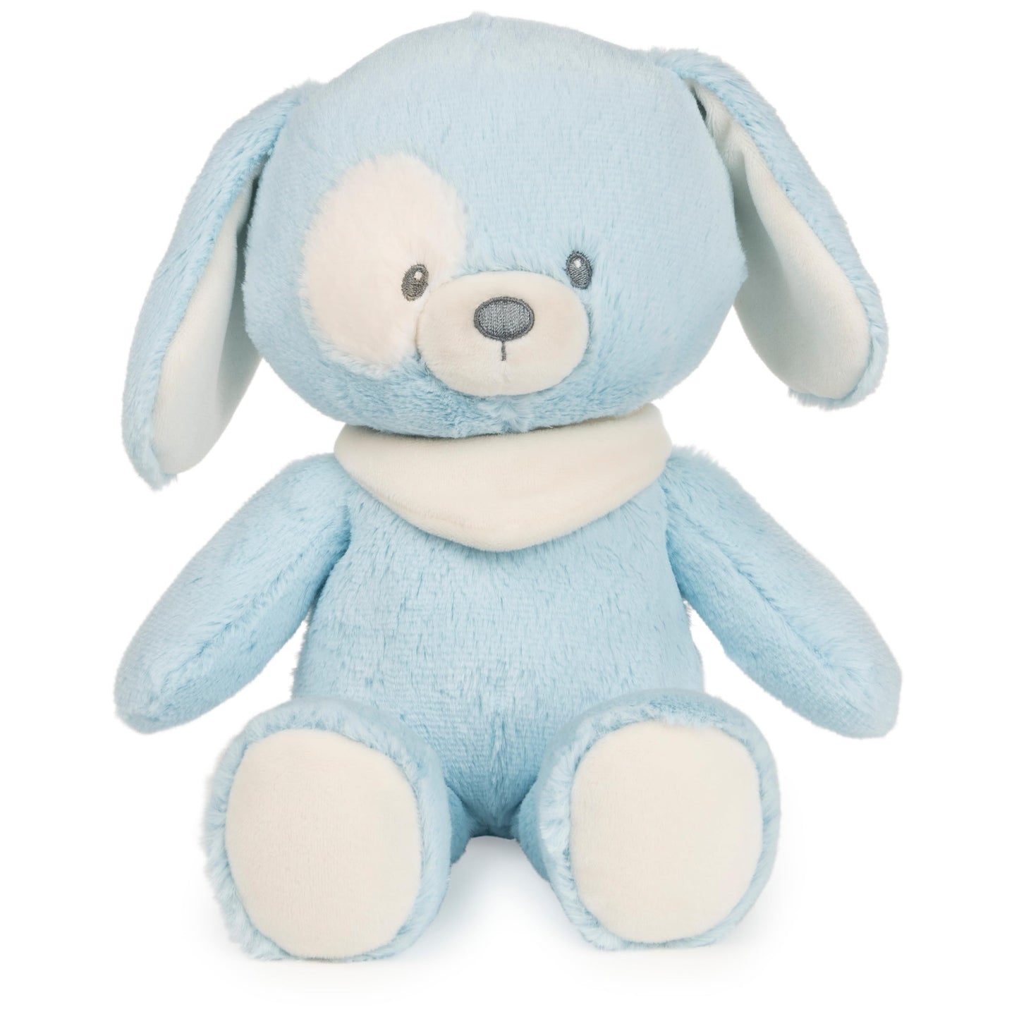 GUND Baby Sustainably Soft Bay 13” Puppy Plush Toy with Bandana; Ages 0+