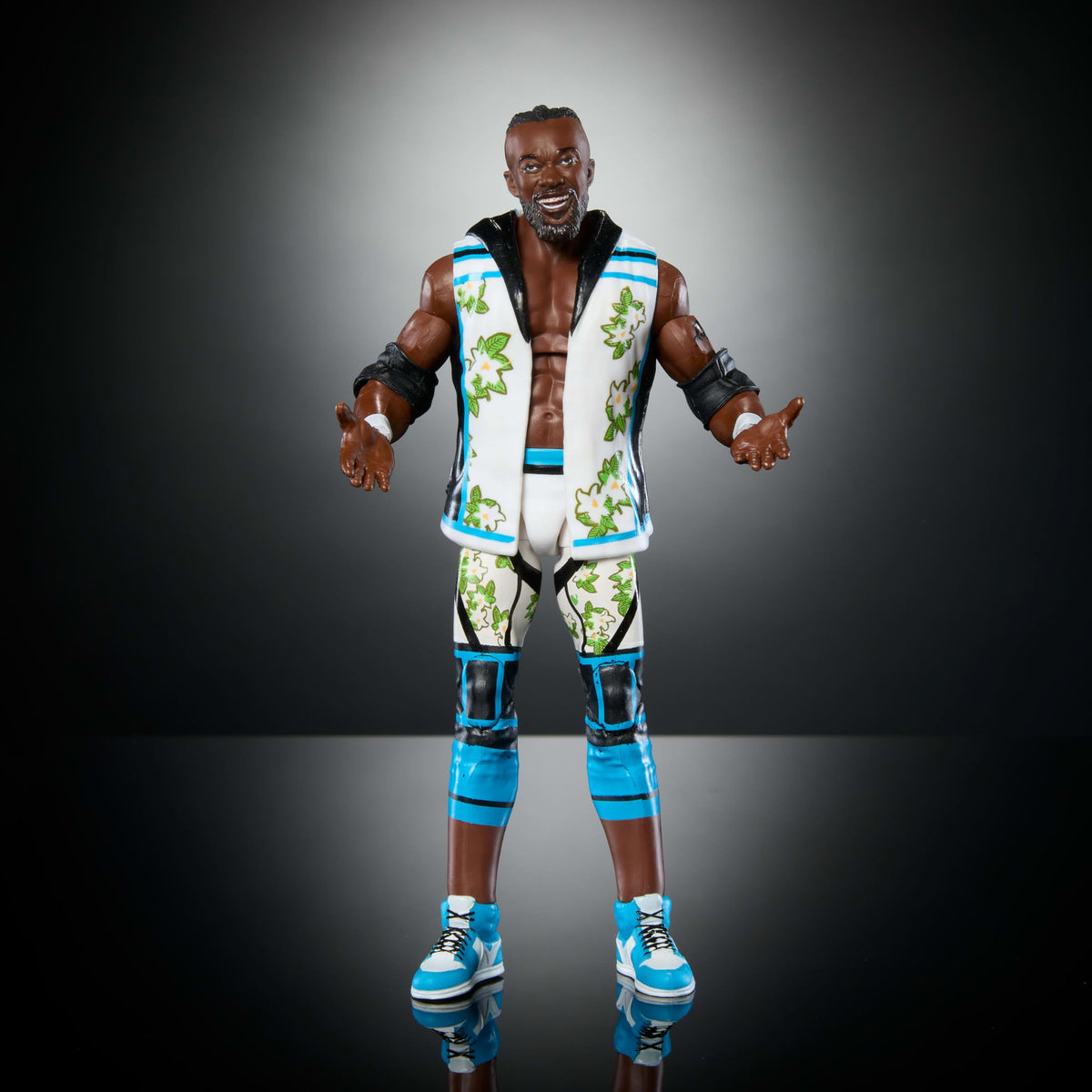 Mattel WWE Elite Action Figure & Accessories, Series #113 6-inch Collectible 6-inch Collectible Kofi Kingston with 25 Articulation Points & Swappable