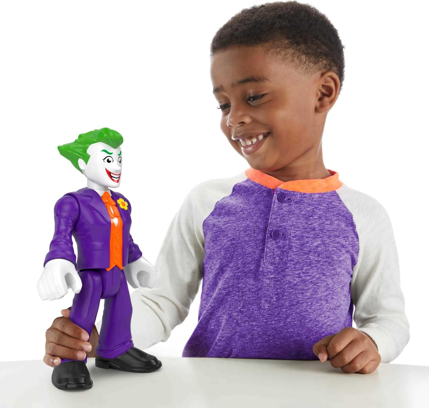 Fisher-Price Imaginext DC Super Friends Preschool Toys The Joker XL 10-Inch Poseable Figure for Pretend Play Ages 3+ Years