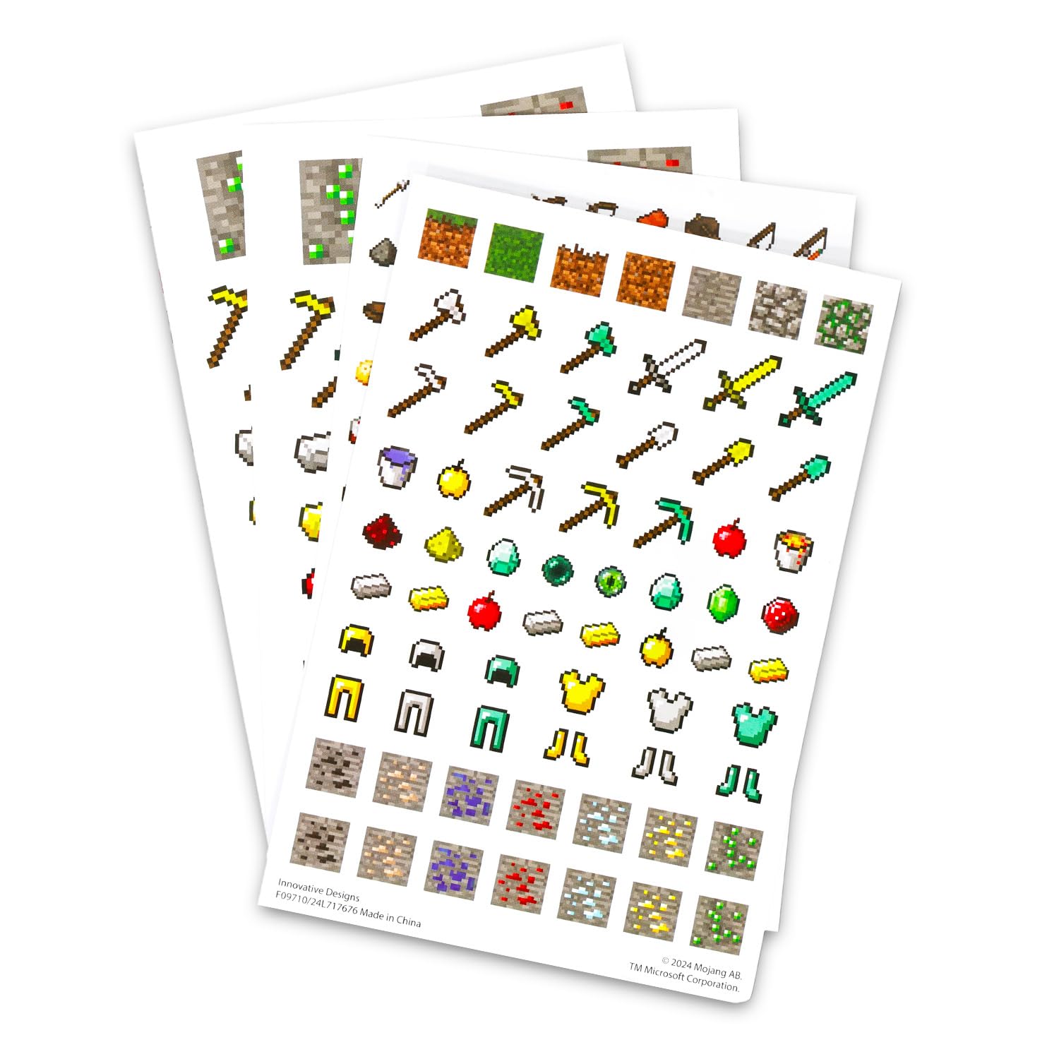 Minecraft Arts and Crafts Stationery Kit - Bundle with 60 Page Journal, Stickers, Sticky Note Tabs, Pen, More for Kids, Toddlers, Boys | Minecraft