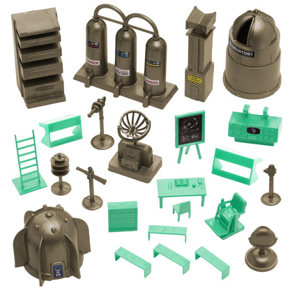 BMC Classic Mad Scientist Lab - 24pc Plastic Army Men Sci-Fi Accessory Playset