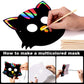 Animal Scratch Masks for Kids, 52 Pcs Rainbow Magic Scratch Paper Masks, DIY Animal Scratchs Paper Mask Art Set for Kids Birthday Party Favors