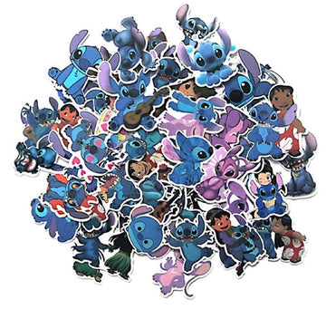 Disney's Lilo & Stitch Themed Decal Stickers Assorted Lot of 50 Pieces