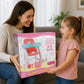 JC Toys - Doll High Chair | Fits Dolls up to 17" | Easy to Clean | Simple Assembly | 7 Piece Play Set| Ages 2+, Pink/Blue