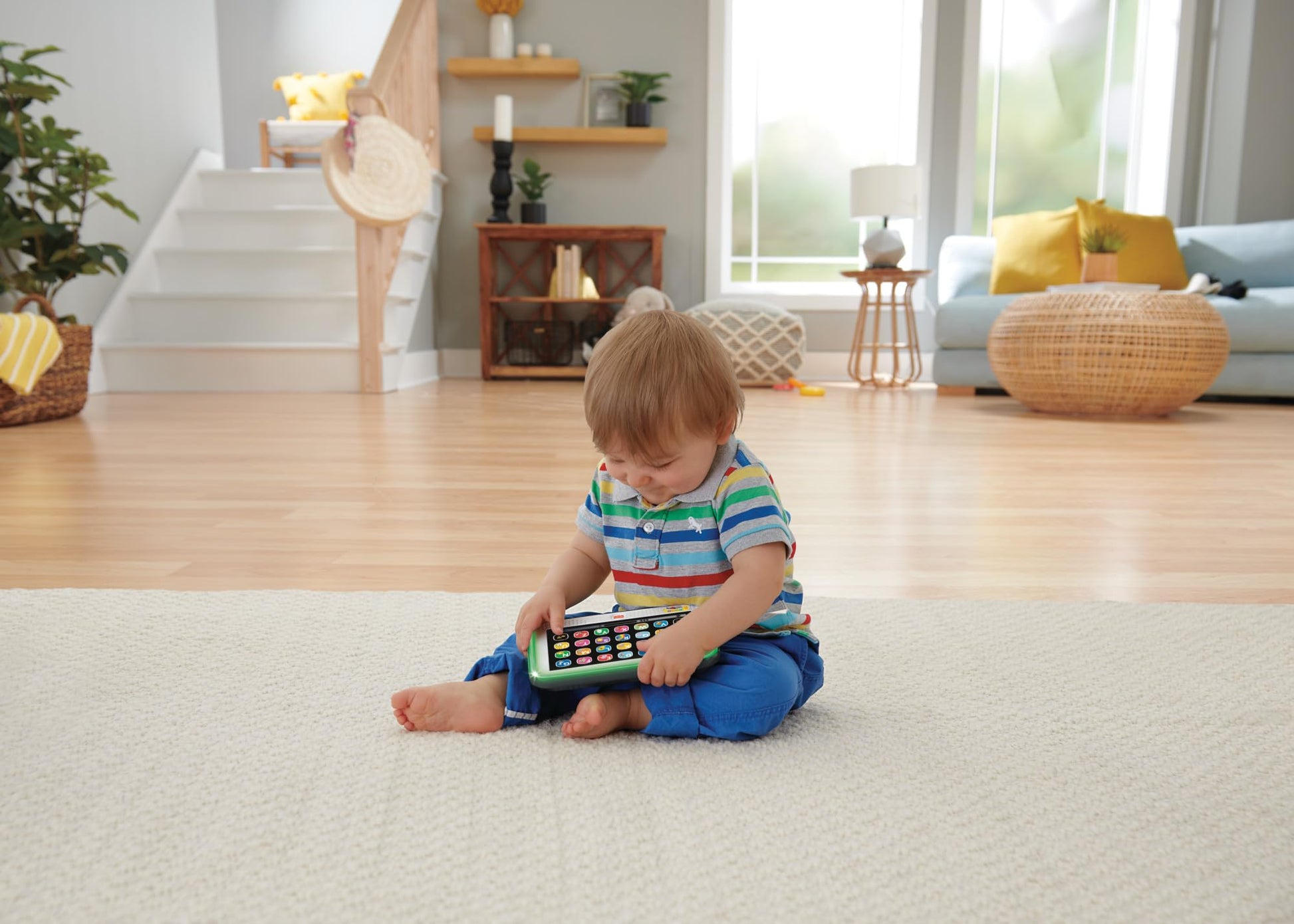 Fisher-Price learning fun, educational toy for toddlers, Smart Stages Tablet Computer Dummy with Music and Light Function for Children from 1 Year