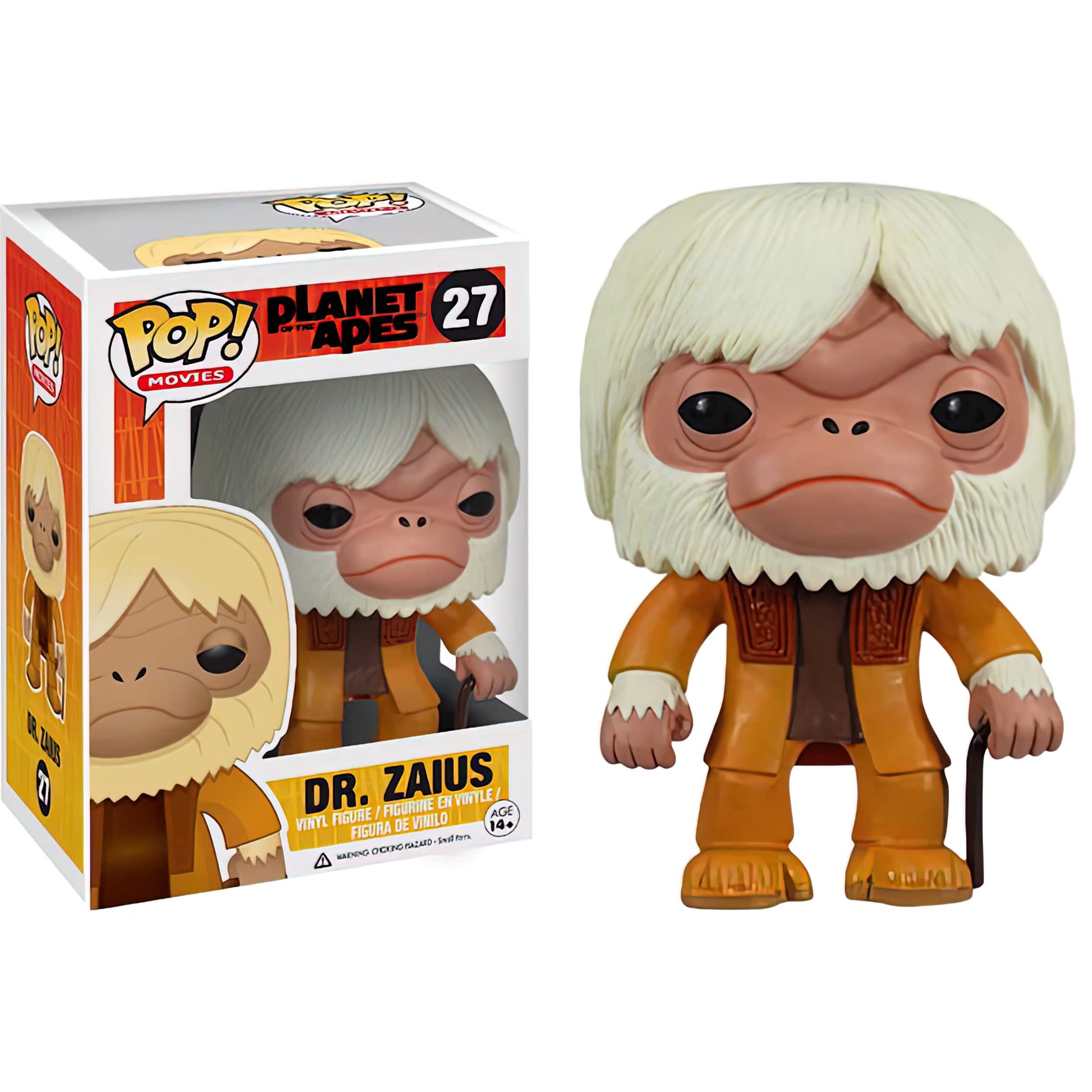 Funko Dr. Zaius: P o p ! Movies Vinyl Figurine Bundle with 1 Compatible 'ToysDiva' Graphic Protector (027-03146 - B)