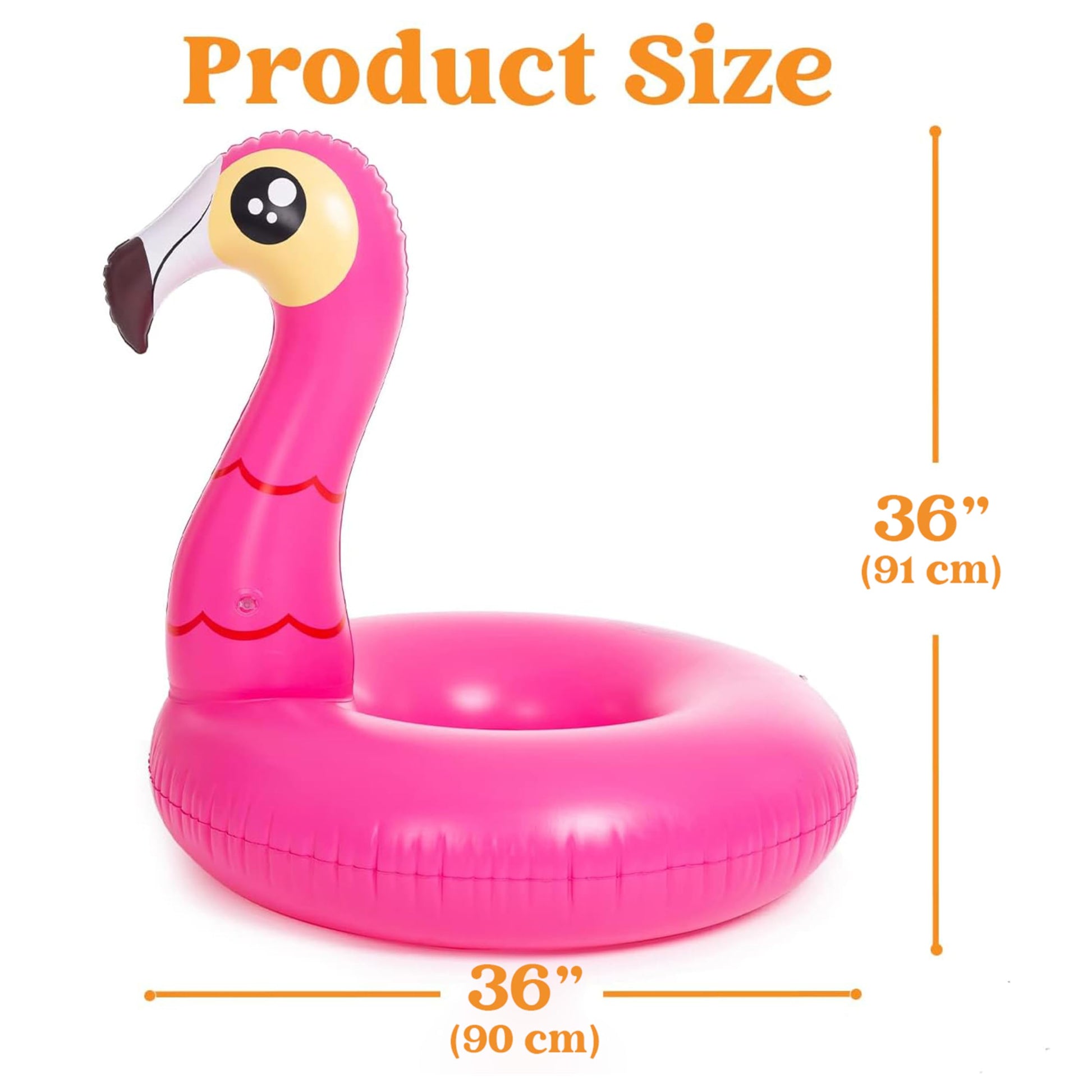 JOYIN 2-Pack Flamingo Unicorn Pool Float - Fun Floaties Inflatable Swimming Pool Tubes Toys Party Decorations, Summer Vacation Lake Beach Floaty Swim