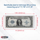 BCW Large Bill Deluxe Currency Holders - 50ct | Archival Safe Bill Protectors | High Clarity Double-Polished Clear Vinyl | for Collectors and