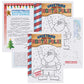 MT Nest 2 Red Winter Snowflake Disposable Tablecovers 54" L x 102" W with 6 Bonus Kid's Activity Christmas Booklets