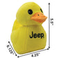 Jeep Ducks Officially Licensed 6 Inch Collectible Plush, Jeep Ducking, 1 Duck Included, [Colors/Style Vary] Collect All 4! Ages 3 and Up