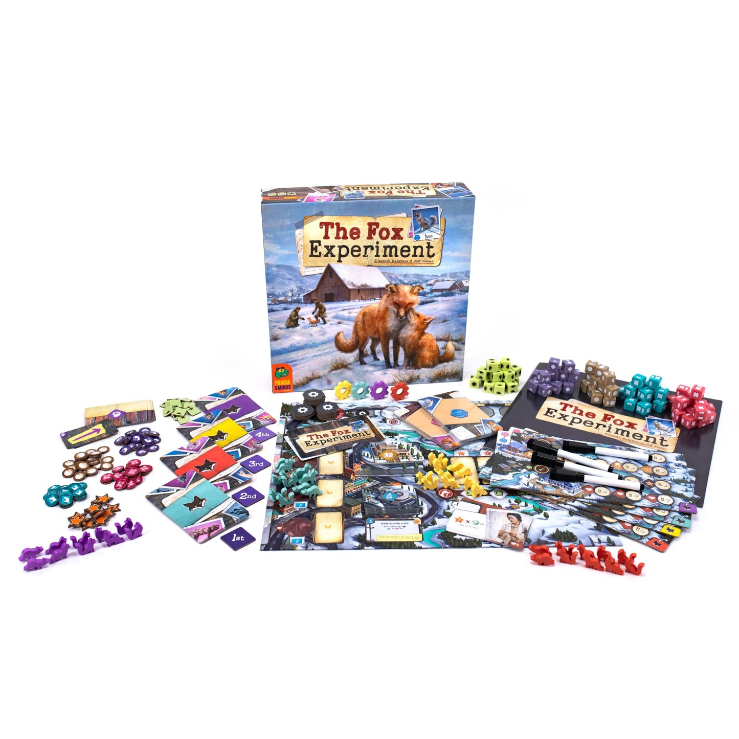The Fox Experiment Board Game - Breed and Evolve Your Foxes! Strategy Game, Fun Family Game for Kids and Adults, Ages 10+, 1-4 Players, 60 Minute