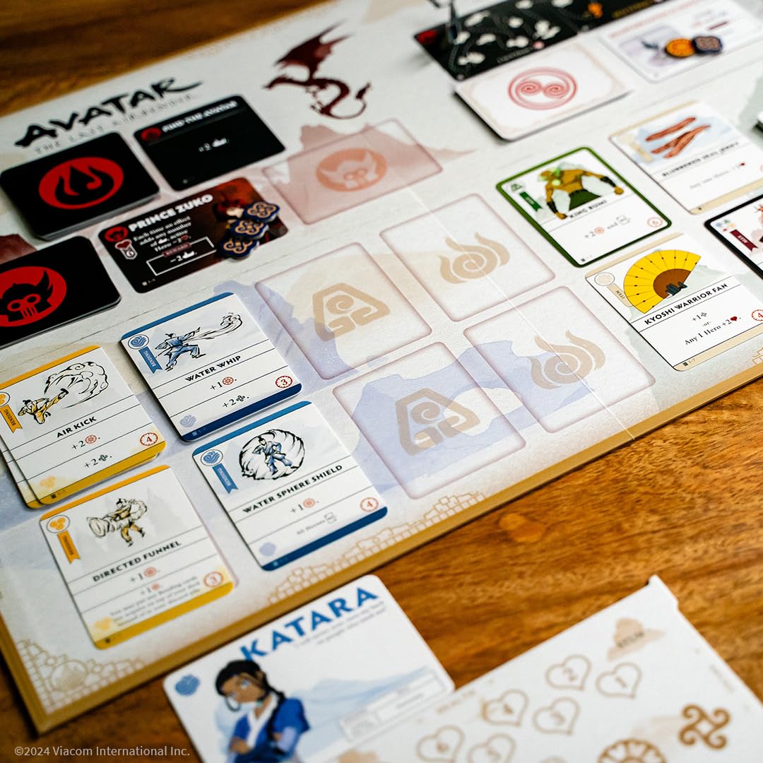 Avatar: The Last Airbender: Aang's Destiny, Cooperative Deck Building Strategy Board Game, Play as Aang, Katara, Appa & More, Fun for Family Game