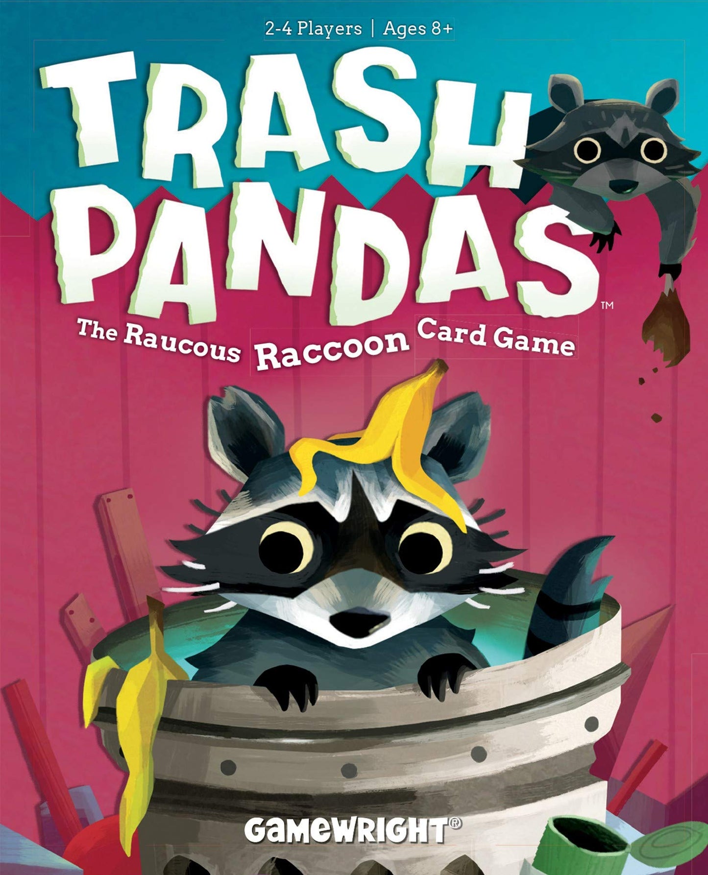 Gamewright Trash Pandas - Push-Your-Luck Family Card Game | Board Games for Kids Ages 8+ & Up | Raccoon Treasure Stash Fun for 2-4 Players | Quick