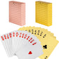 4 Decks Waterproof Playing Cards Plastic Poker Cards, Foil Poker Cards Novelty Poker Cards Waterproof Deck of Cards Tricks Tool Playing Card for Men