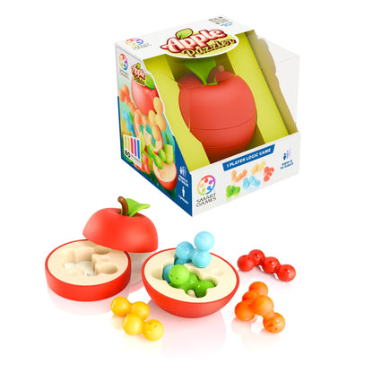 SmartGames Apple Puzzler Logic Puzzle Game with 80 Challenges Brain Teaser for Ages 8+