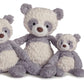 Mary Meyer Teddy Bear - Putty Collection Super Soft Stuffed Animal Plush Classic Toy Plushie, 11" Small, Grey Shadow Panda Bear