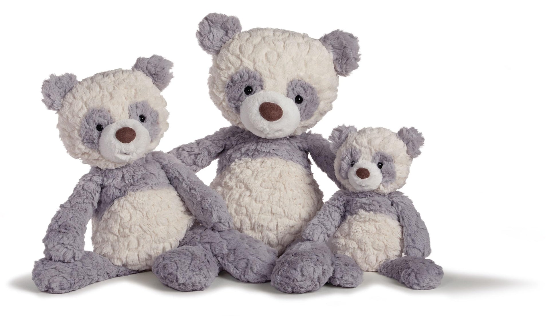 Mary Meyer Teddy Bear - Putty Collection Super Soft Stuffed Animal Plush Classic Toy Plushie, 11" Small, Grey Shadow Panda Bear