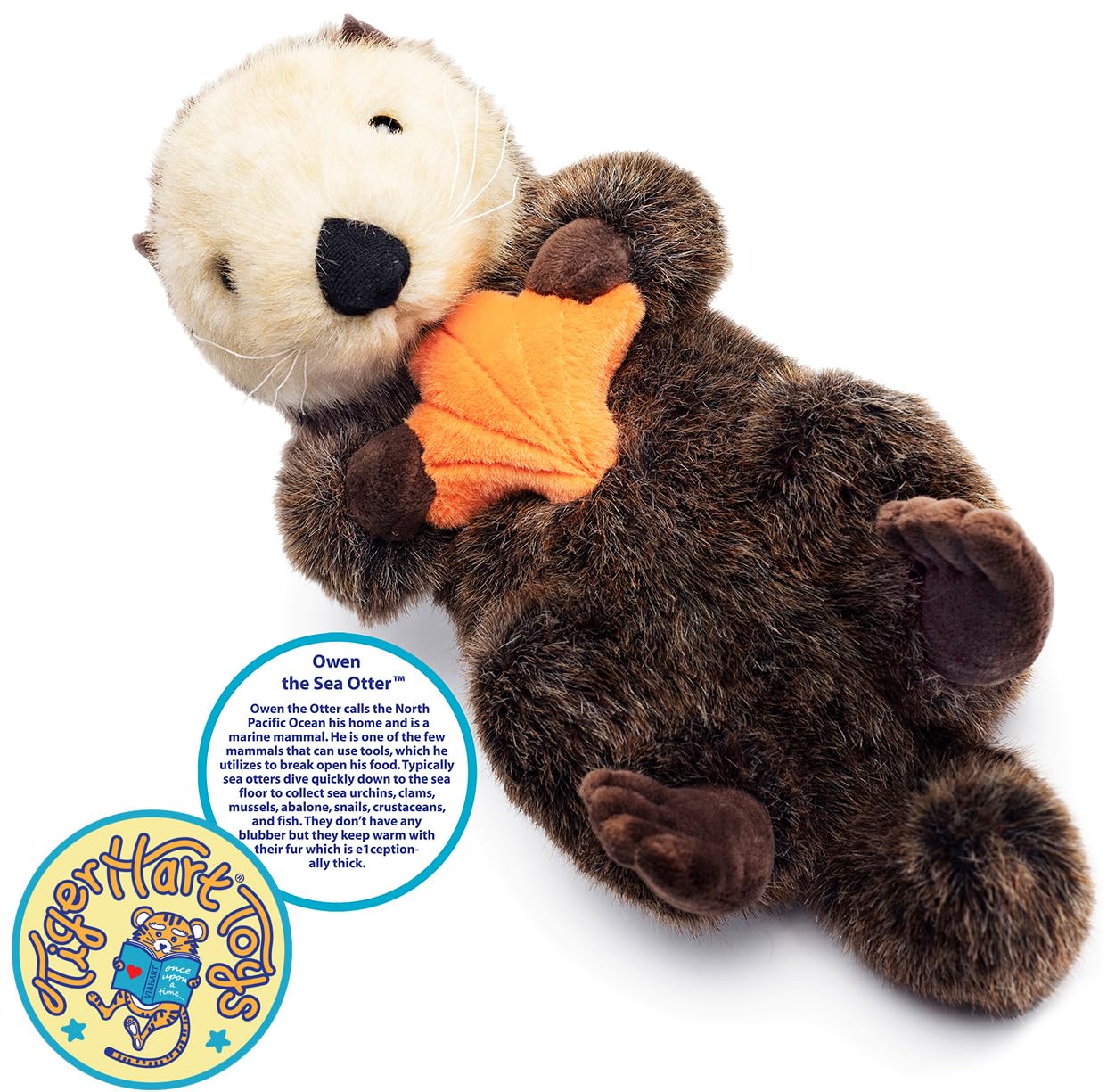 TigerHart Owen The Sea Otter - 13 Inch Stuffed Animal Plush