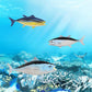 GUFOPONAS Large Bluefin Tuna Fish Toy Family 3PCS Plastic Actias Ningpoana Sea Animal Figures Ocean Animals Figurines Bath Toy Shark Figurines Fish
