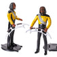 Paramount Star Trek Action Figure Set - Bundle with 4 Figurines Data, Picard, Worf, TROI Plus Decals | 7" Star Trek The Next Generation Toys