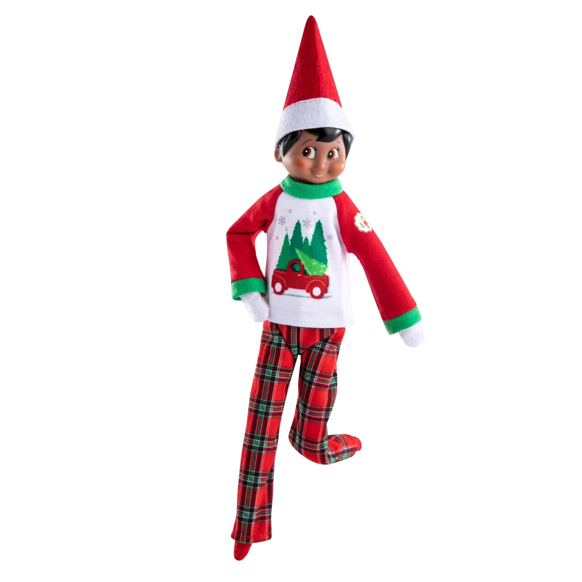 Elf on The Shelf Box Set with Blue Eyed Girl Scout Elf & Claus Couture Collection Tree Farm PJs Accessory [Multi-Item Bundle]
