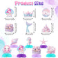 Mermaid Birthday Decorations Mermaid Birthday Party Supplies Banner Hanging Swirls Honeycomb Centerpiece for Girls Mermaid Party Decorations