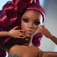 Barbie Signature Looks Doll (Petite, Red Hair) Fully Posable Fashion Doll Wearing Glittery Crop Top & Skirt, Gift for Collectors,Multi
