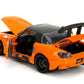Jada 2001 Honda S2000 with Naruto Figure - Die-Cast Vehicle - 1:24 Scale, Opening Doors, Hood & Trunk, Rubber Tires - Hollywood Rides Anime Series