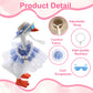 Estedro 6 Set Desk Goose Outfits 7 Inches 18 PCS Mini Porch Goose Clothes with Cute Hat Necklace Dresses and Sunglasses Funny Desk Goose Accessories