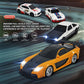 MindXplore 1/43 Scale RC Mini Drift Car, 2.4GHz Full Proportional 4WD Remote Control Racing Cars Model with Lights, Li-po Battery 15KM/H and 30