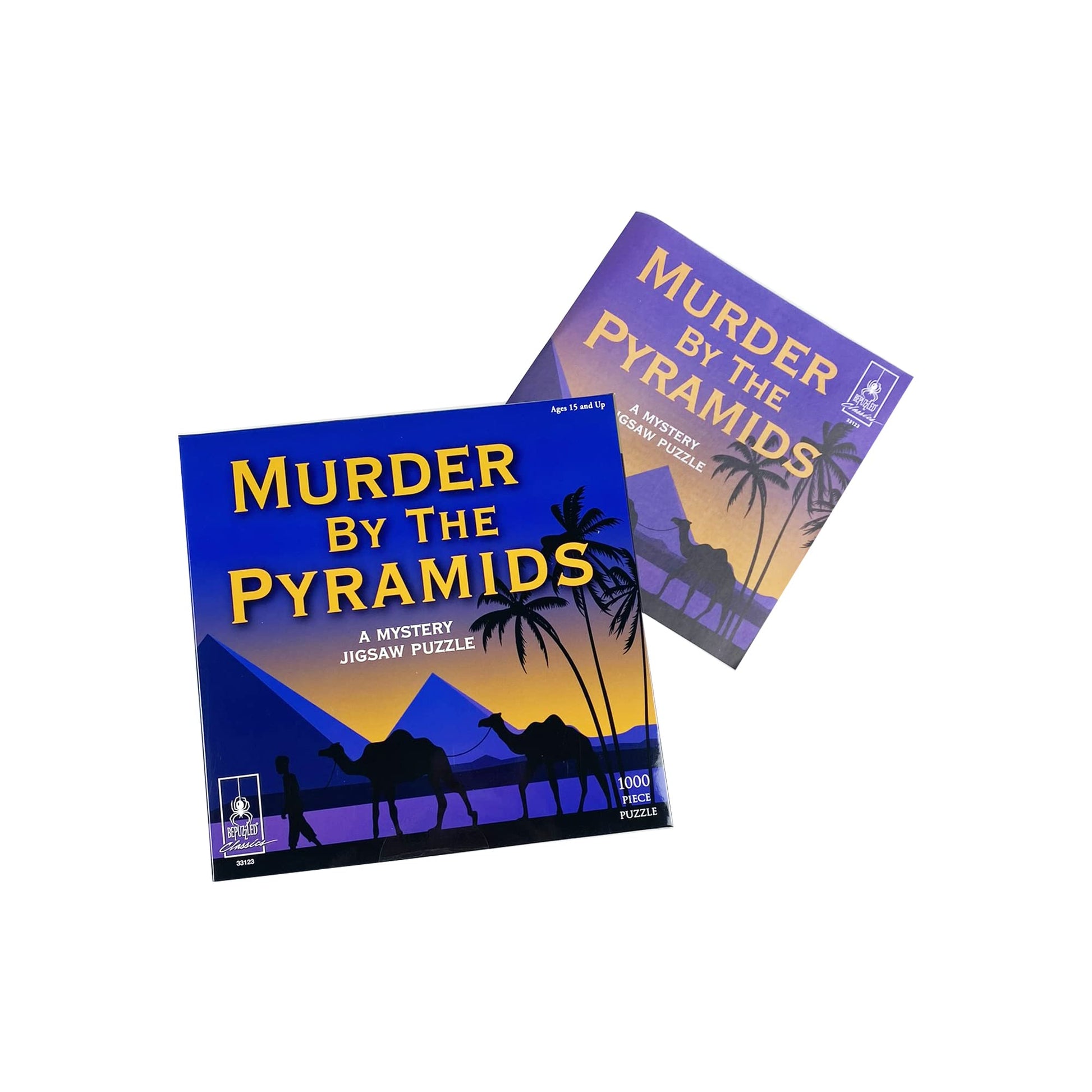 Murder by the Pyramids 1000-Pc Murder Mystery Jigsaw Puzzle Adults Ages 15+