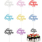 Boao 40 Pieces Happy Birthday Cake Toppers 5.3 x 3.94 in Glitter Birthday Cupcake Topper Cake Party Supplies Decorations, 8 Colors